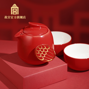 一壶二杯生日礼物 茶具套装 围炉冰茶 晴空啼鸟 故宫