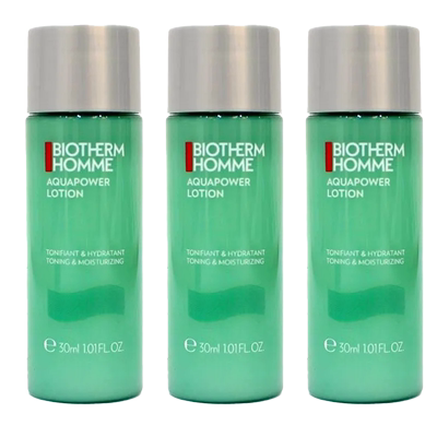 3瓶装 碧欧泉男士水动力爽肤水30ml清爽保湿须后水清爽补水洗面奶