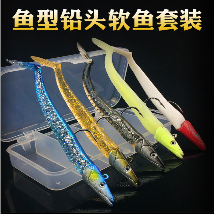 ǦͷÈí¶üÌ××°19g11cm/34g16cm·ÑǶüǦͷ¹³TβÈíÓã·ÂÉú¶üÌ××°¶üºÐ