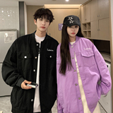 24新款棒球领字母刺绣情侣款韩版夹克JK9105/P95，男装夹克，星座202
