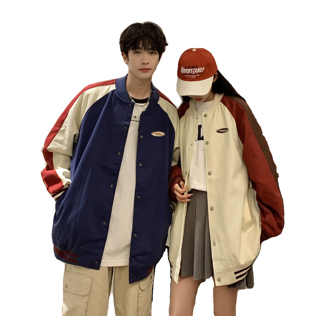 24款撞色棒球服潮流情侣字母夹克上衣9106/P95,男装夹克,星座202