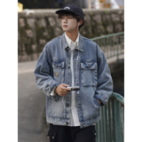 24款工装牛仔夹克大口袋休闲潮流外套上衣N998/P85，男装夹克，星座202