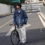 24款新款纯色净版水洗牛仔夹克上衣N606/P98，男装夹克，星座202
