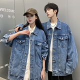24款牛仔夹克宽松韩版工装潮流水洗情侣外套N991/P98148，男装夹克，星座202