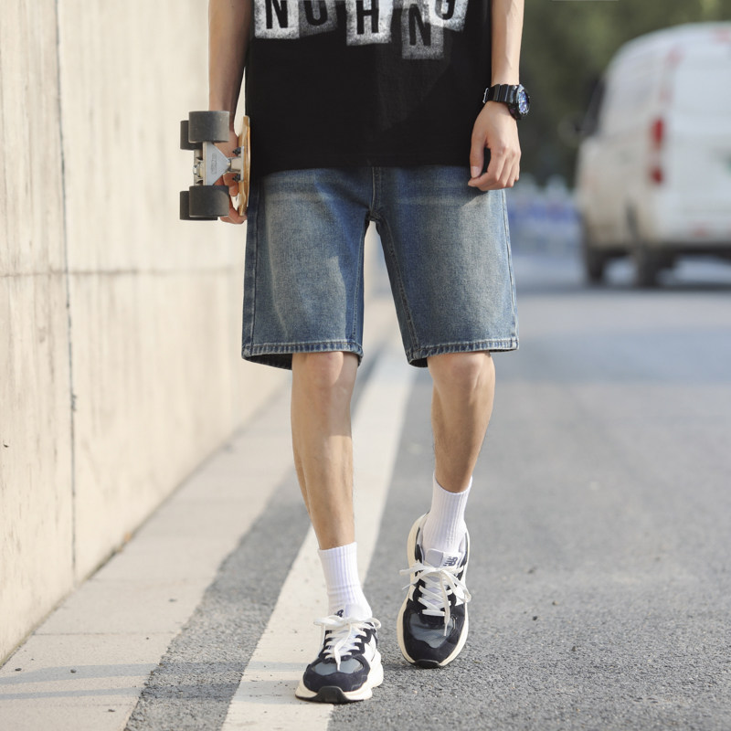夏季男士休闲牛仔五分裤潮流水洗牛仔短裤K301/P55,男装牛仔裤,星座202