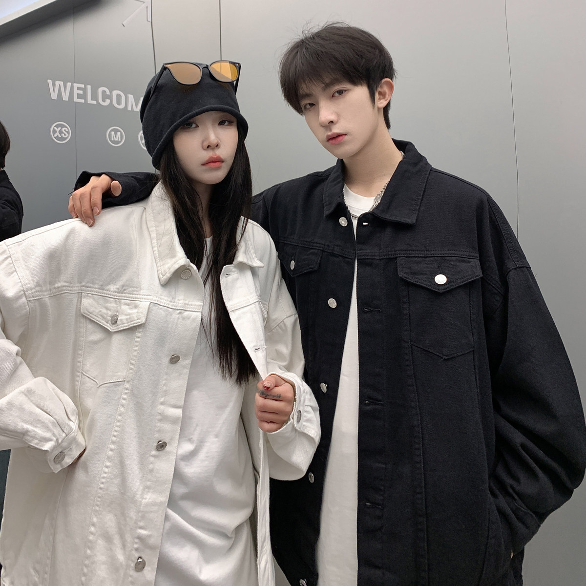 24新款抖音品质男士宽松纯色情侣休闲水洗外套上衣N961/P85，女装短外套，星座202