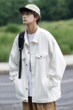 24款纯色水洗夹克男士休闲潮流外套上衣2021/P95，男装夹克，星座202
