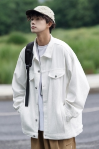 24款  纯色水洗夹克男士休闲潮流外套上衣 2021/P95图片