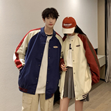 24款撞色棒球服潮流情侣字母夹克上衣9106/P95，男装夹克，星座202