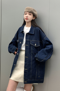 24款 牛仔夹克宽松韩版工装潮流水洗情侣外套 N991/P98 148图片