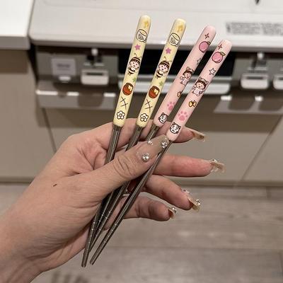 卡通可爱卡通儿童筷子304不锈钢