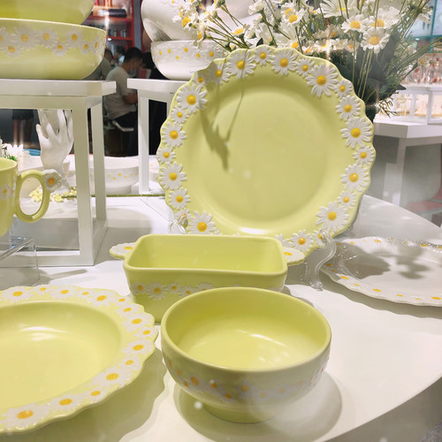 小雏菊ins风日式餐具盘子