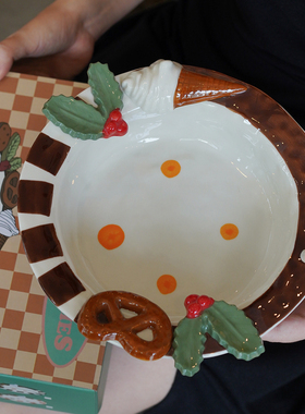 Endless stars 好看的盘子釉下彩陶瓷意面盘汤盘手作餐盘家用可爱