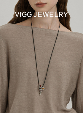 VIGG瓶中花项链女小众轻奢高级