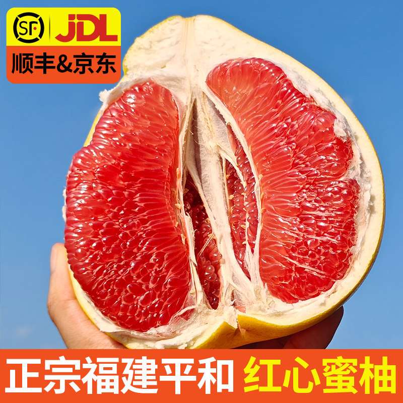 柚子红心柚正宗三红福建平和管溪红肉蜜柚当季新鲜礼盒果园大文旦