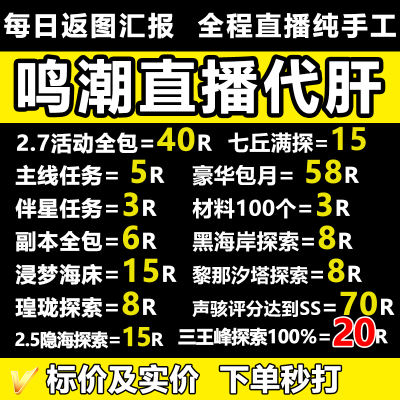 鸣潮代肝代练代打跑图探索度主线剧情活动声骸托管全收集宝箱调号
