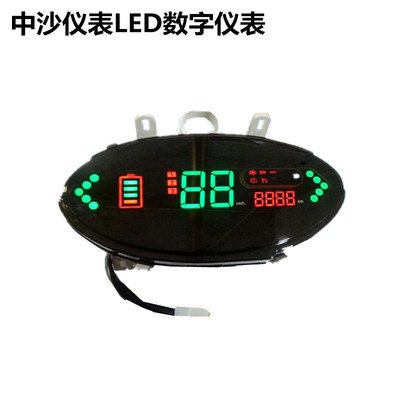 雅迪台铃新日绿佳绿驹五星钻豹王派电动车仪表总成速度表显示屏