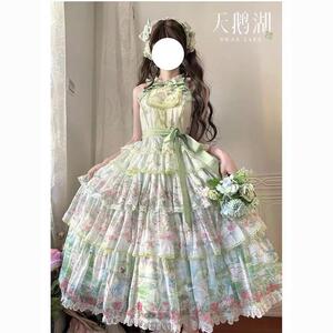 线球猫原创lolita天鹅湖jsk优雅cla洛丽塔日常lo裙连衣裙可爱裙子