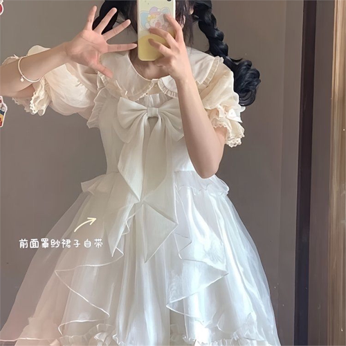 小绵云Lolita仙女裙可爱甜美lo萝莉洛丽塔蓬蓬裙夏季