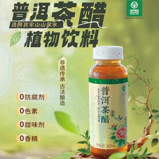 普洱茶醋饮料269ml瓶装 植物饮料云南特产送礼鲜醇甘甜