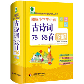 部分地区包邮 图解小学生古诗词75+85首全解 正版全彩印刷 小学生工具书 新课标 青苹果精品学辅 华东师范大学出版社