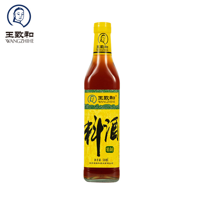 王致和精制500ml瓶装料酒图片