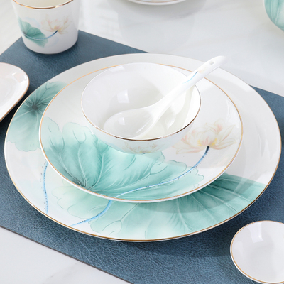 盘碗碟性价比高耐用金线饭店商用