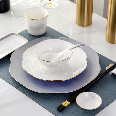 宝树窑盘碗性价比高耐用简约商用