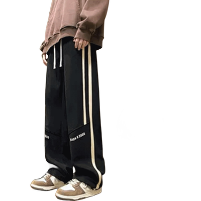 裤子男款春秋冬加绒厚直筒