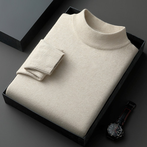 2025冬季新款高领加厚毛衫男款针织打底毛衣秋冬款男士保暖绒衫男
