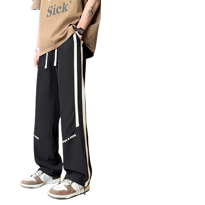 夏季薄款冰丝长裤子13岁男