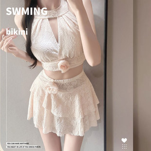 泳衣女分体两件套裙式2026新款性感小胸显瘦保守纯欲风温泉游泳装