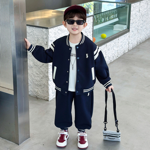 男童春秋棒球服套装2026新款儿童春装开衫两件套男孩宝宝春季童装