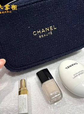 日本专柜CHANEL香奈儿25年圣诞限定 护手霜唇膏指甲油化妆包