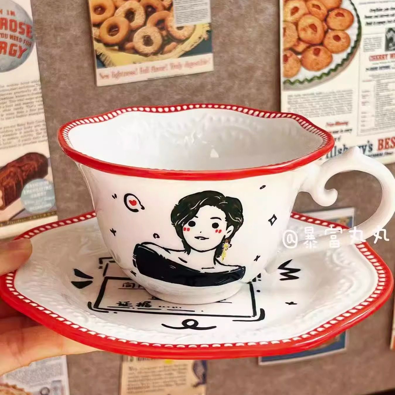 定制专属杯子盘子diy送新人情侣闺蜜朋友新婚礼品小众生日礼物,个性定制/设计服务/DIY,其它日用/装饰定制,淘宝优惠券,粉丝福利购,淘宝优惠卷