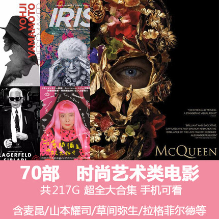 B36世界时尚设计摄影大师记录电影70部时尚设计类影片集合
