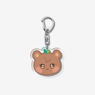 ateez风可爱卡通小熊亚克力钥匙扣挂件学生书包挂饰情侣闺蜜礼物