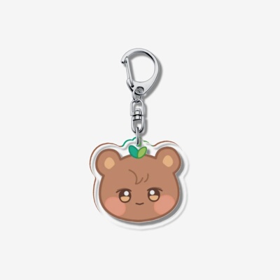 ateez风可爱卡通小熊亚克力钥匙扣挂件学生书包挂饰情侣闺蜜礼物