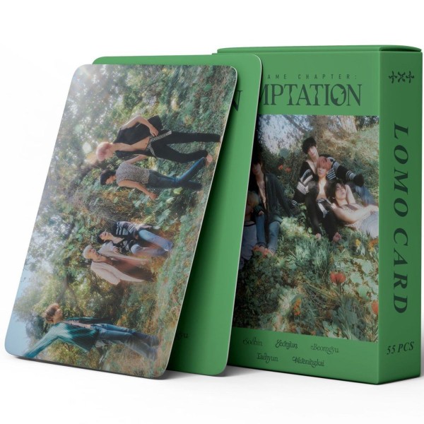 txt男团周边小卡自制专辑temptation崔然竣 崔杋圭饭制收藏卡55张