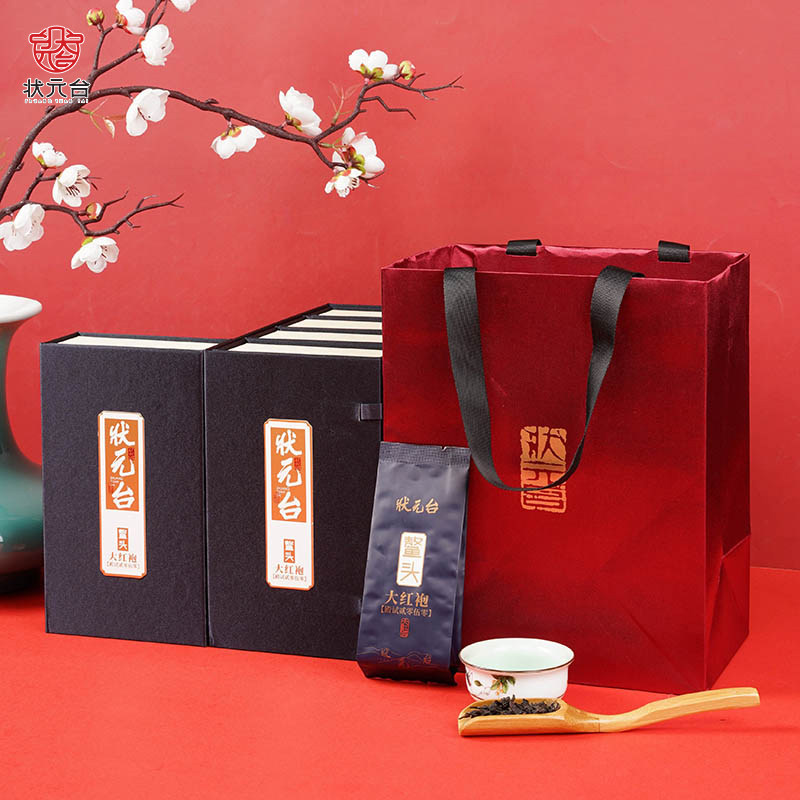 状元台茶叶 武夷岩茶鳌头大红袍礼盒24泡袋装乌龙茶200g企业送礼图片