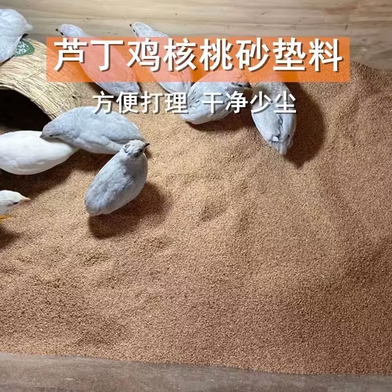 芦丁鸡核桃砂垫料祛味无粉尘发酵床仓鼠尿砂 用铲子筛子加菌沙
