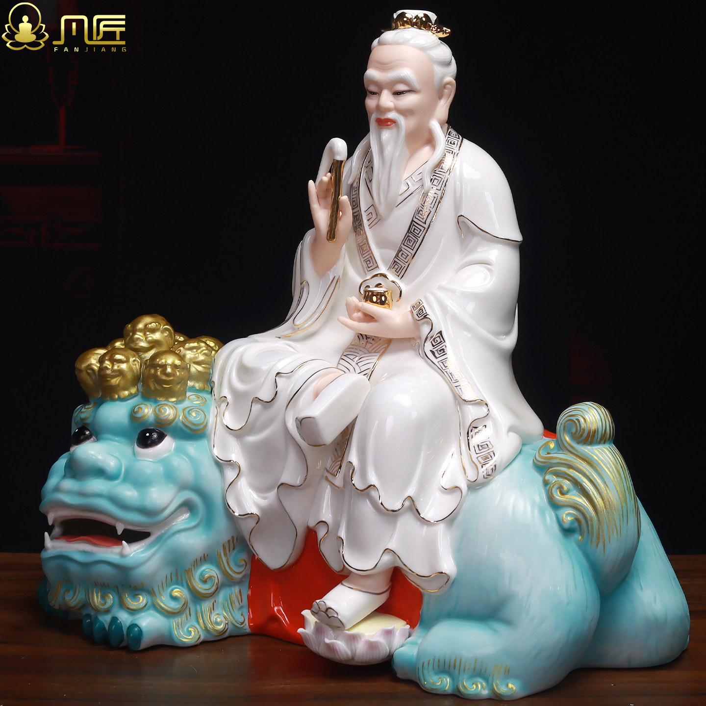 德化陶瓷救苦天尊神像太乙真人家居供奉摆件东极青华大帝君摆件