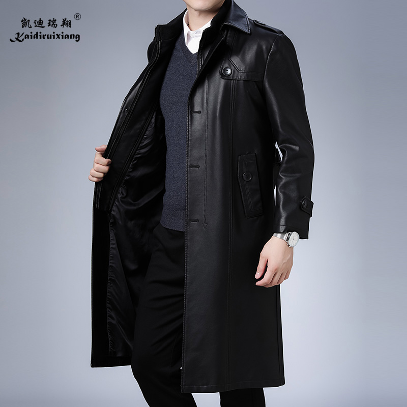 男士外套商务新款翻领风衣大衣