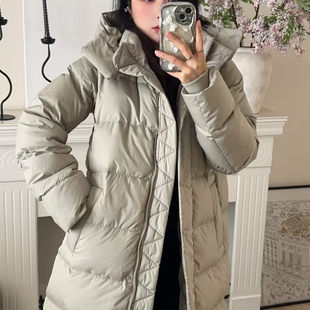 高品质 puff九格泡芙羽绒服女可拆卸帽加厚保暖过膝显瘦 Wunder