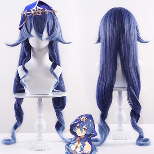 原神莱依拉cos假发 动漫假发 无需修剪款 T色渐变造型款现货