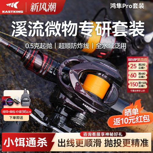 卡斯丁鸿隼pro路亚竿全套微物套