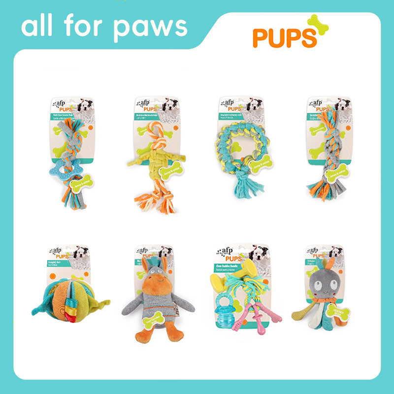AFP狗狗绳结发声磨牙玩具