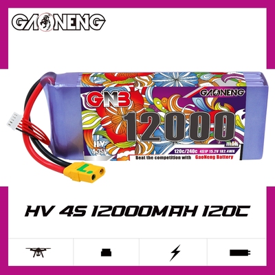 GNB高能12000mAh 4S 15.2V 120C HV 10寸遥控穿越机锂电池FPV航模