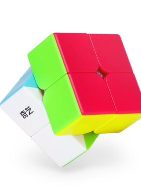 奇艺魔方格启迪S2二阶魔方炫亮六色2阶入门魔方益智玩具