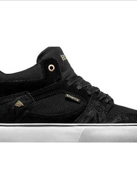 经典Emerica HSU中帮防滑耐磨减震透气吸汗DC学生翻毛皮BMX滑板鞋